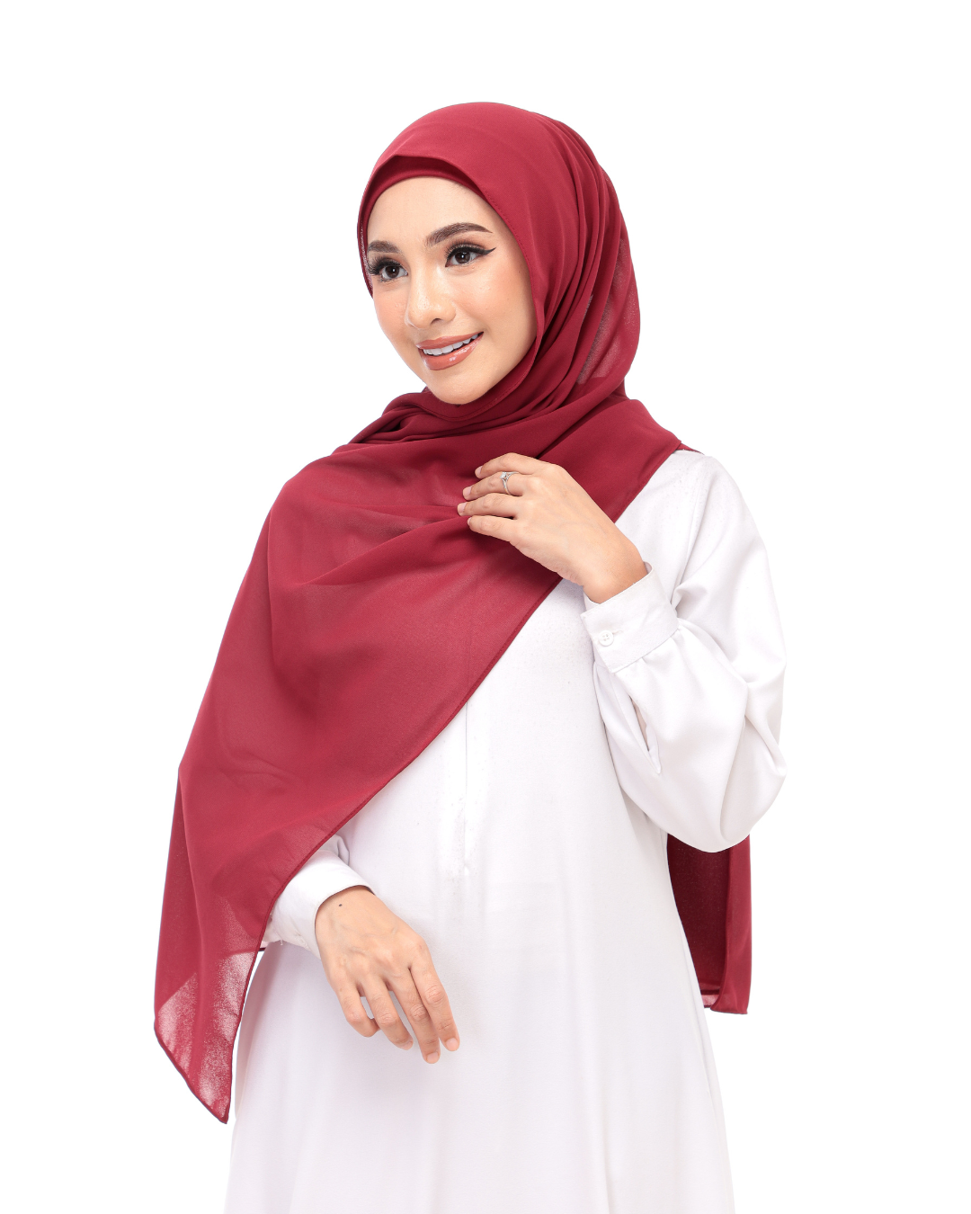 Maroon Snap & Go - Magnet Scarves