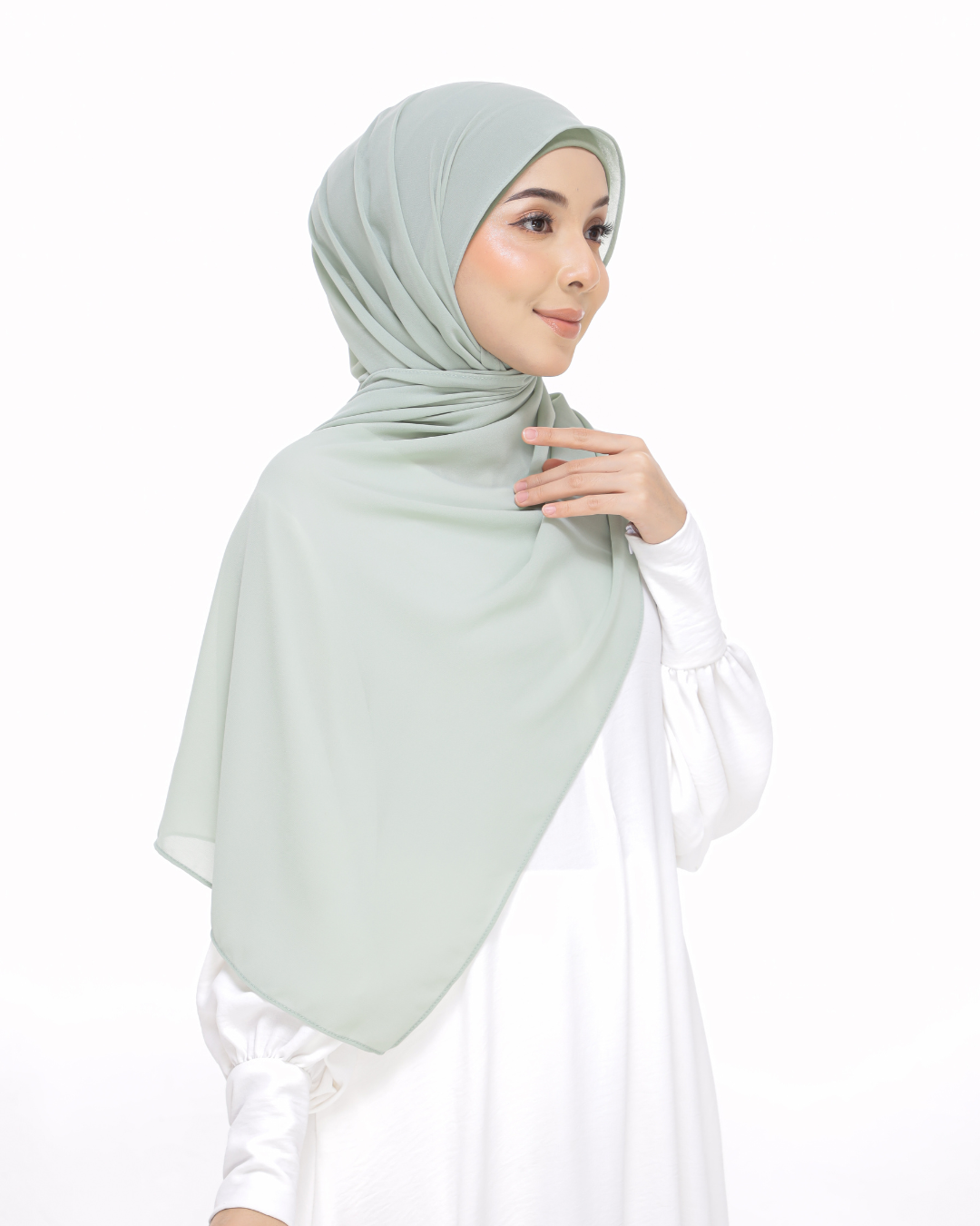 Sage Green Snap & Go - Magnet Scarves