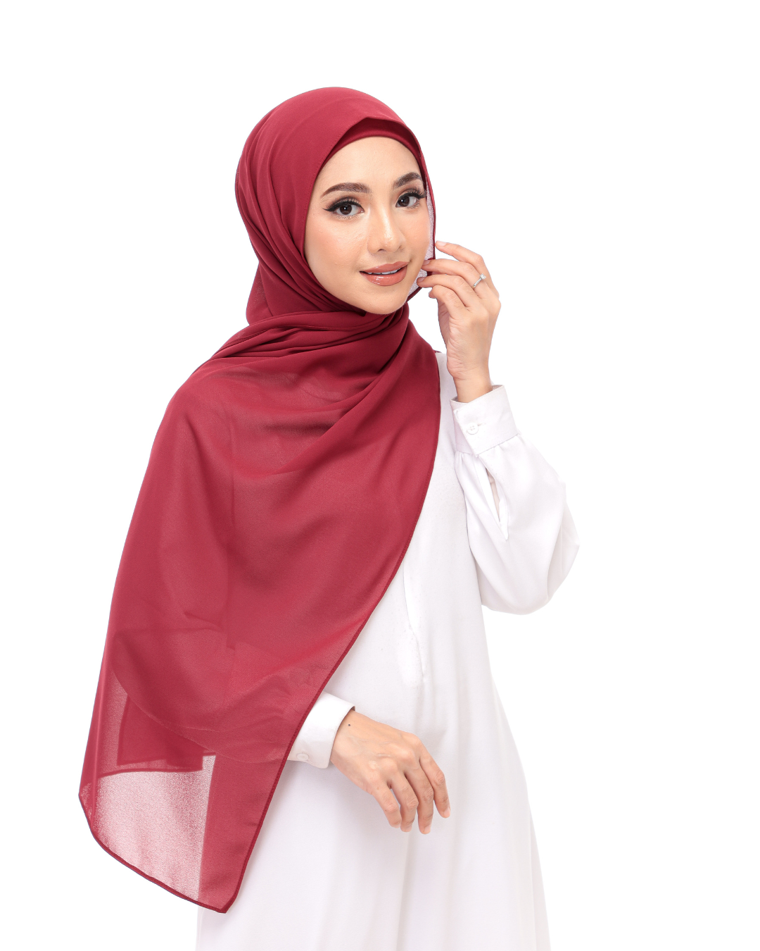 Maroon Snap & Go - Magnet Scarves