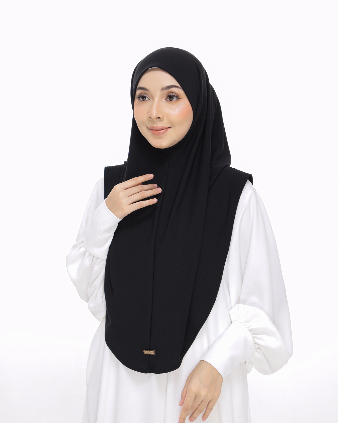 Black Sarung Moscrepe Safiya