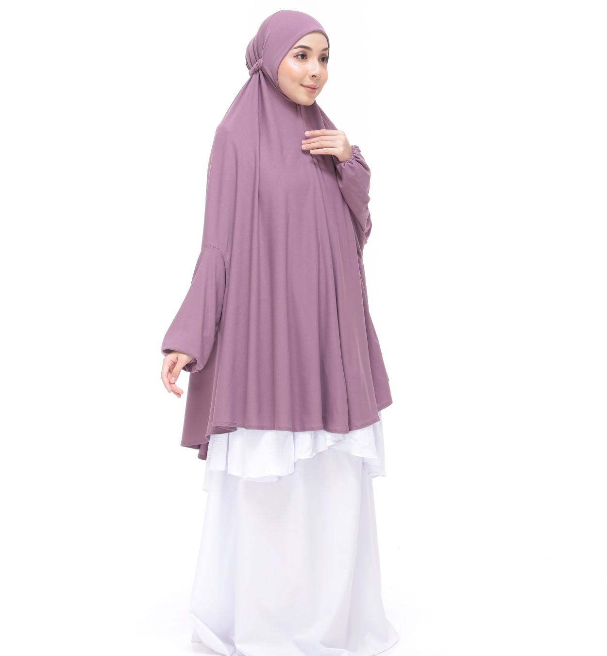 Dusty Purple Aneesa Mini Telekung
