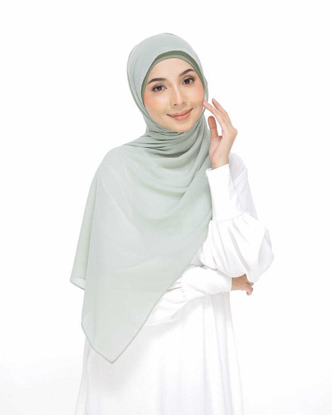Sage Green Snap & Go - Magnet Scarves