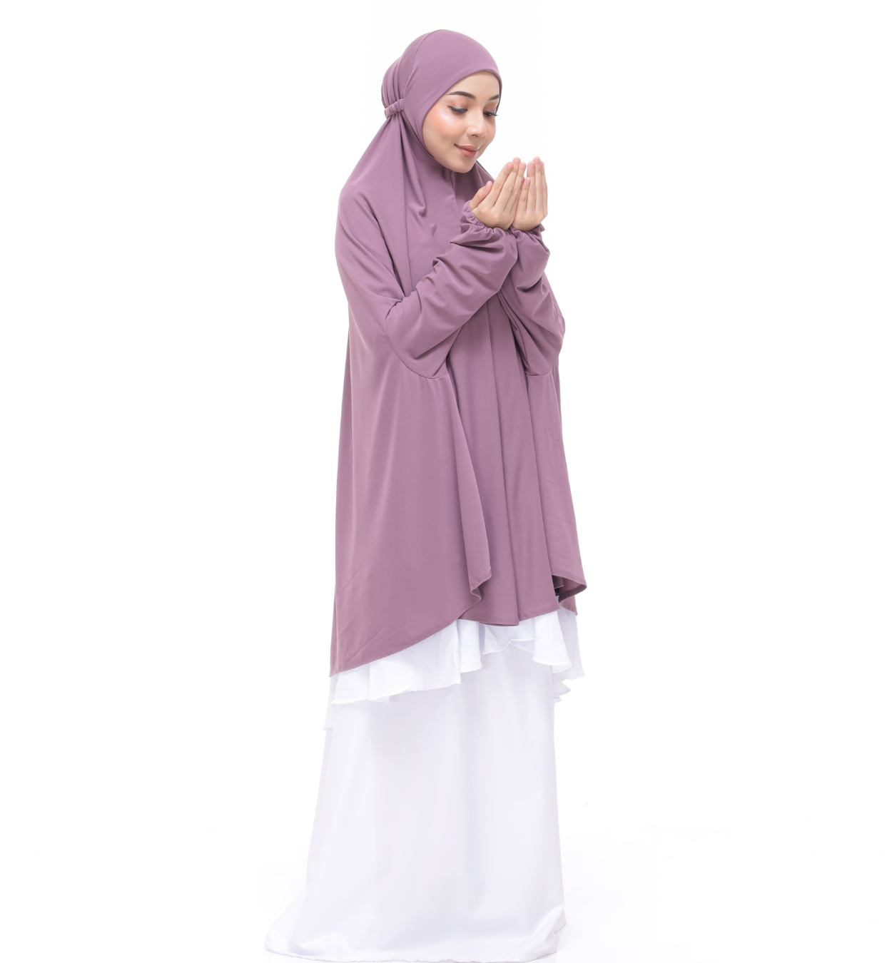 Dusty Purple Aneesa Mini Telekung