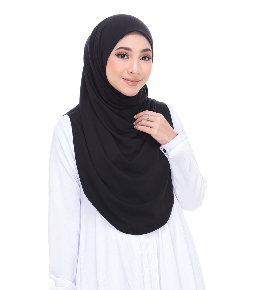 Black Sarung Moscrepe Adelia