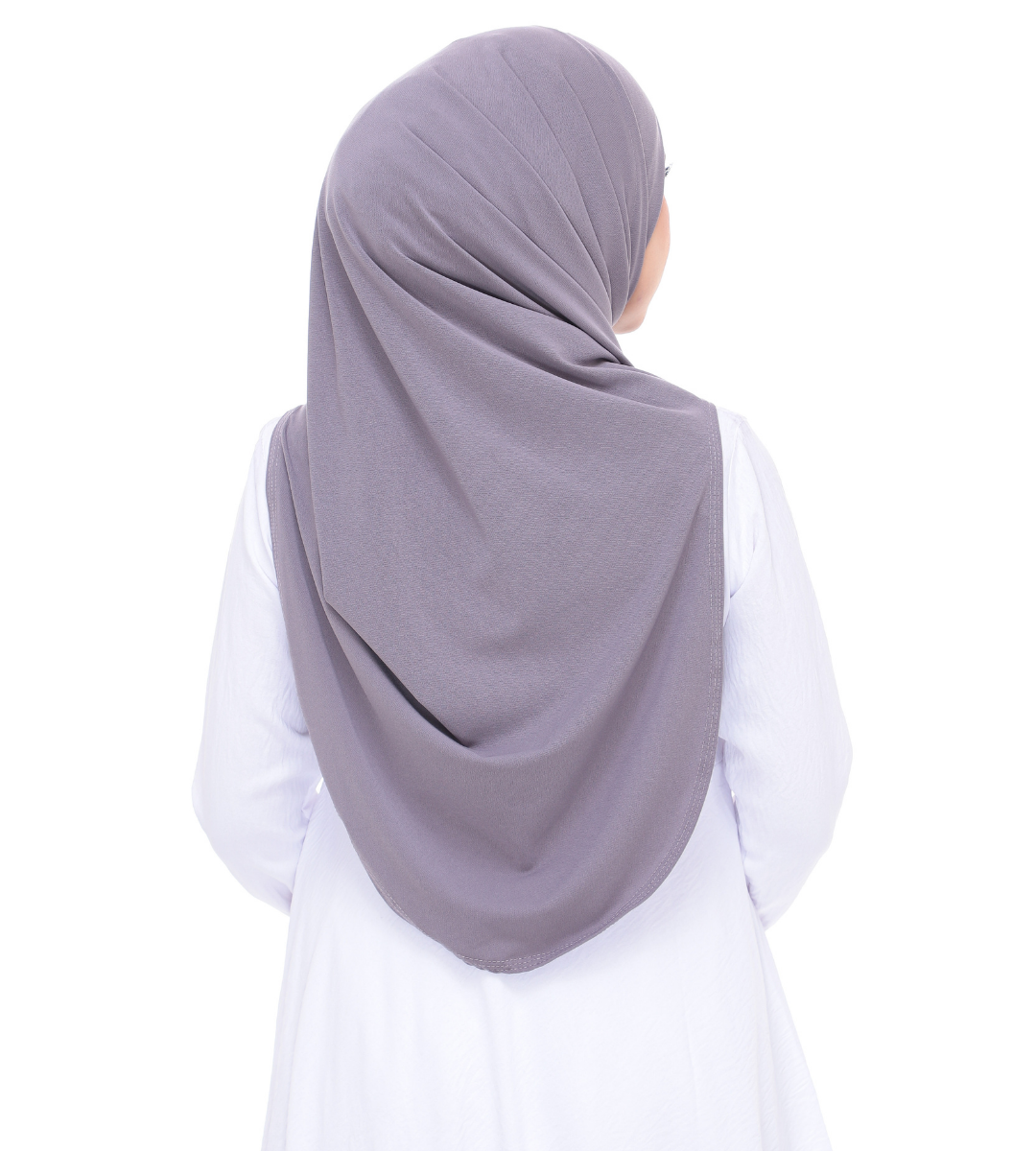 Metallic Gray Sarung Moscrepe Adelia