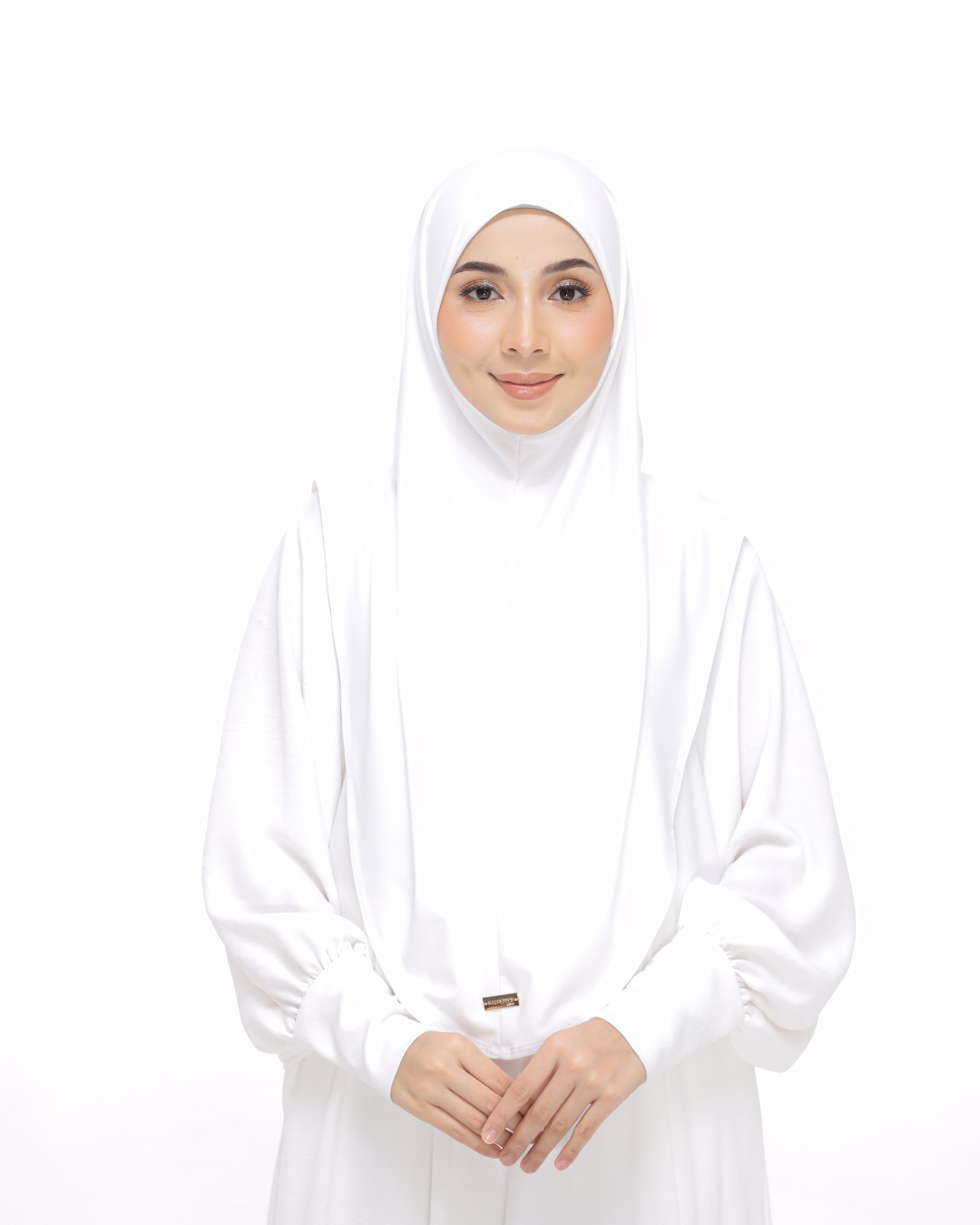 White Sarung Moscrepe Safiya