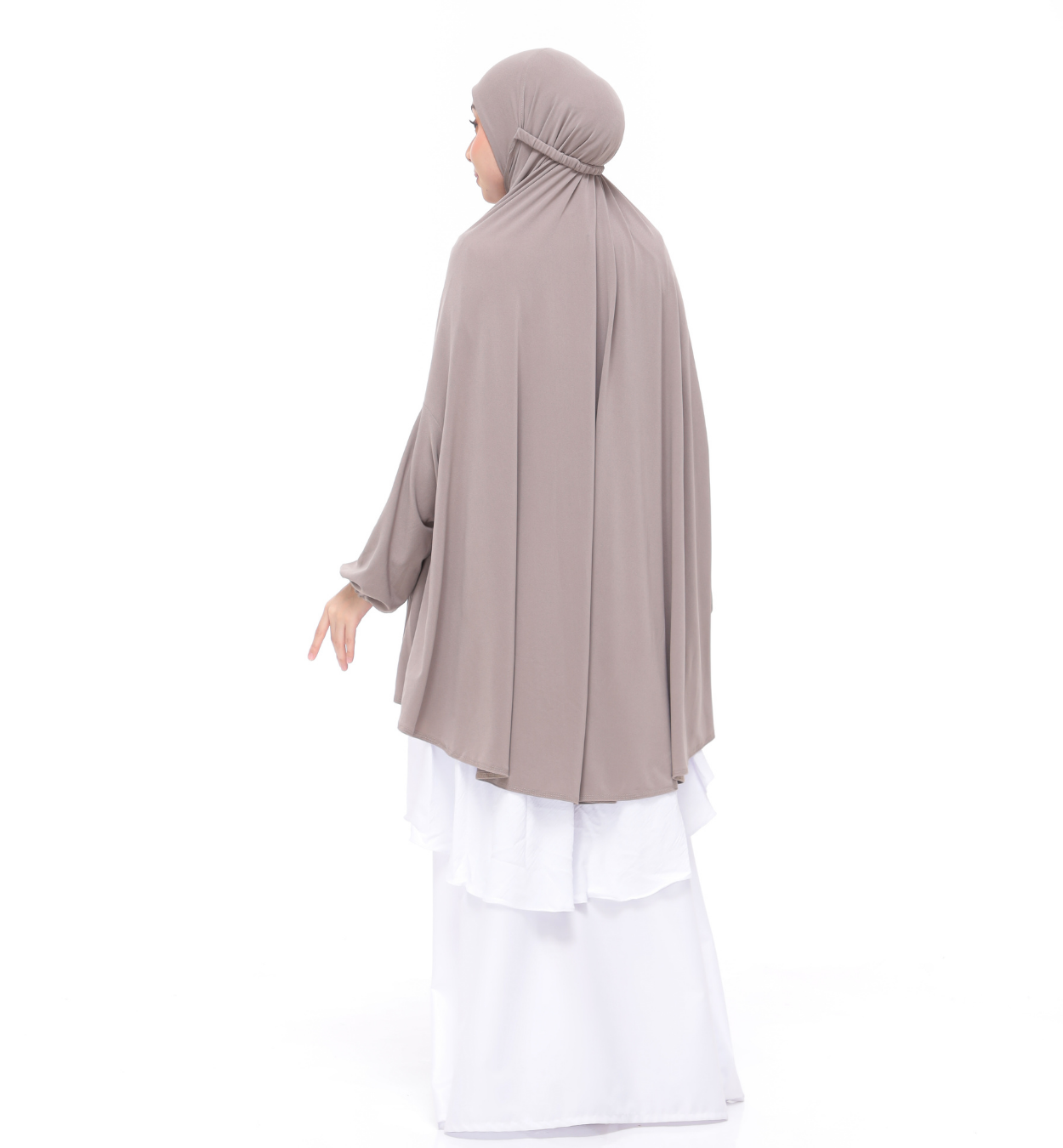 Khaki Aneesa Mini Telekung