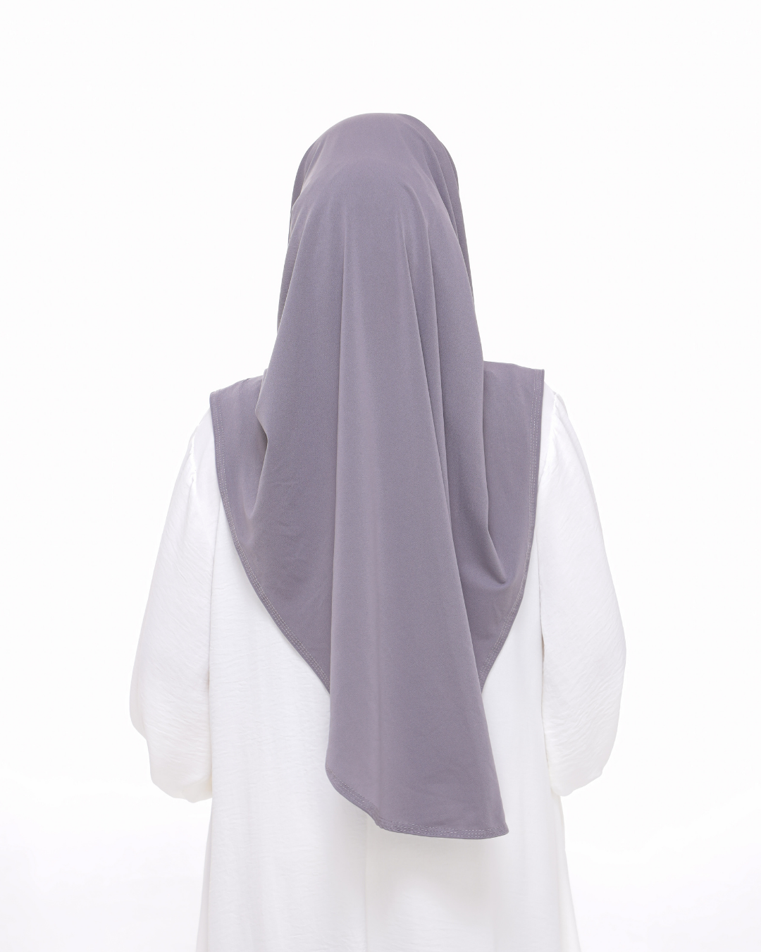 Metallic Gray Sarung Moscrepe Safiya