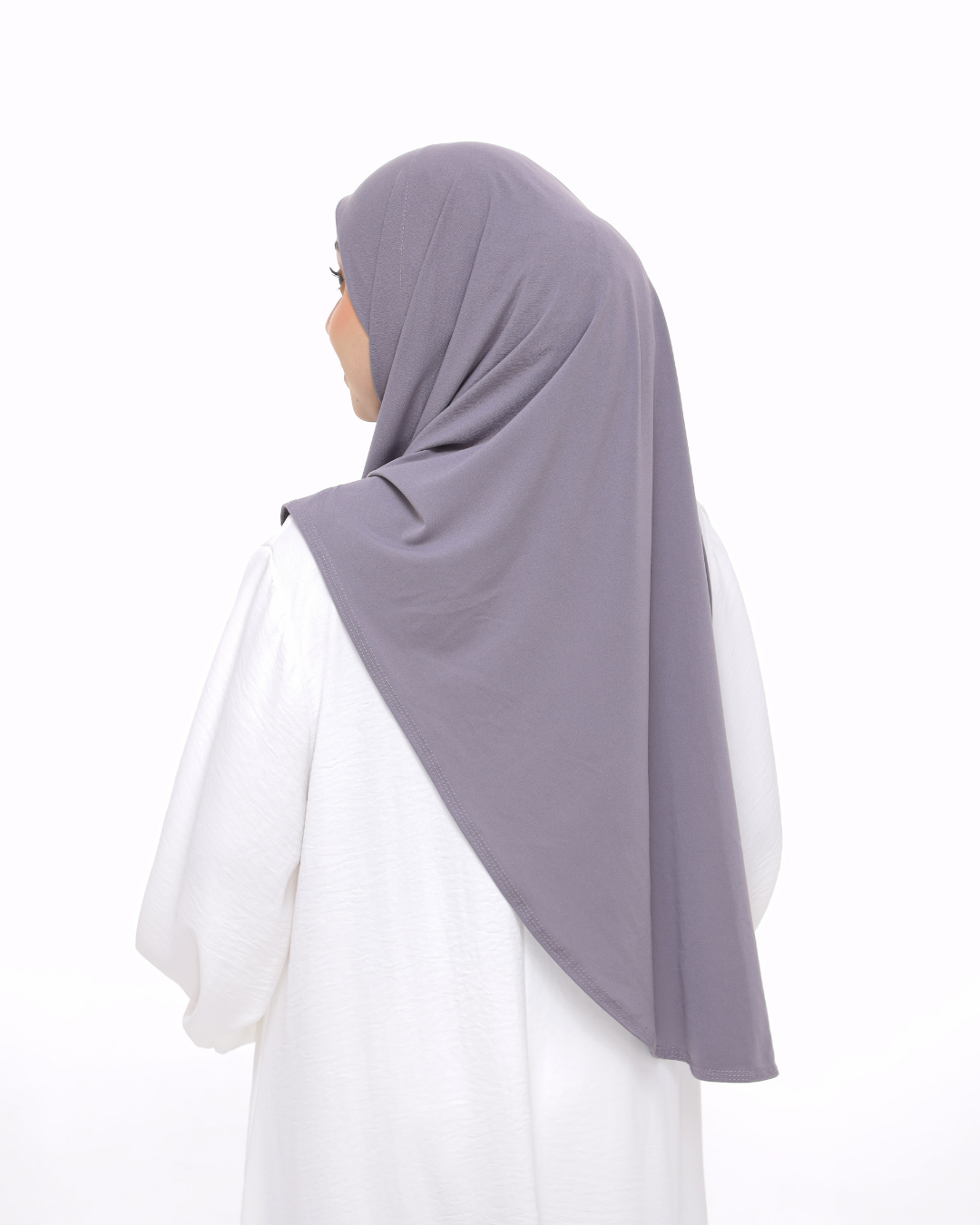 Metallic Gray Sarung Moscrepe Safiya