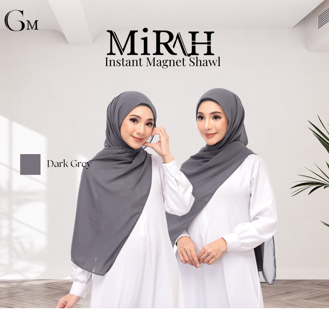 Dark Gray Snap & Go - Magnet Scarves