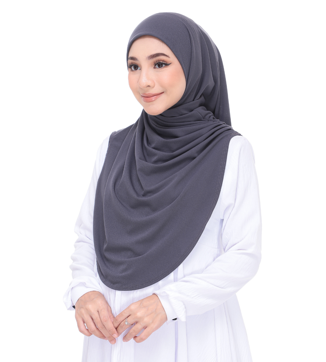 Pebble Gray Sarung Moscrepe Adelia