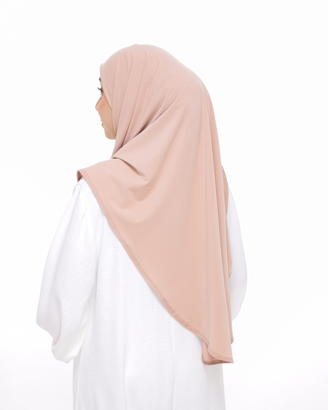 Peach Sarung Moscrepe Safiya