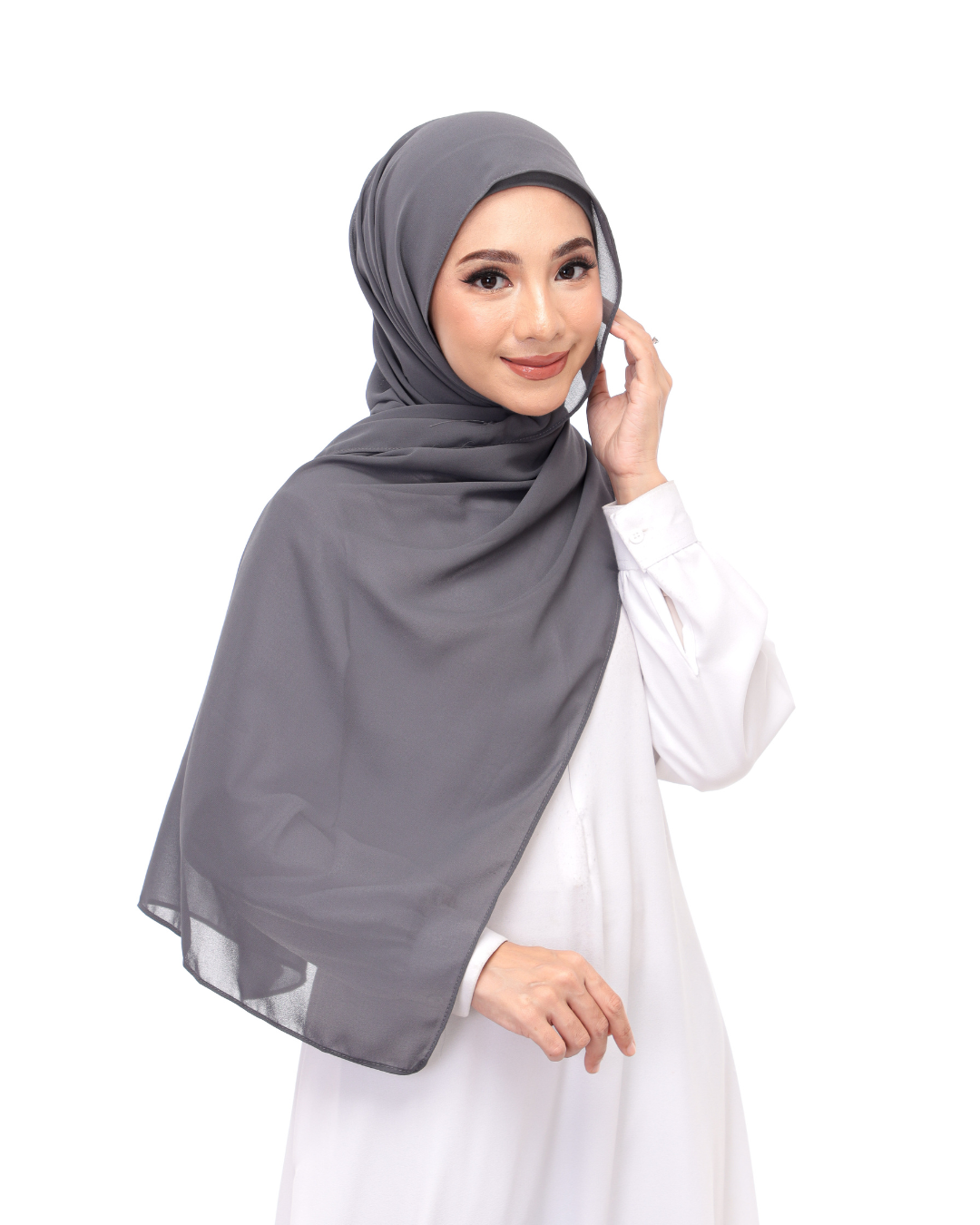 Dark Gray Snap & Go - Magnet Scarves