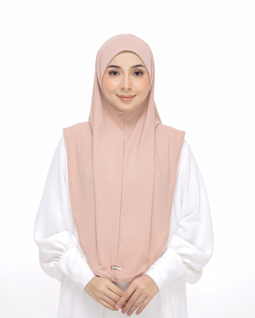 Peach Sarung Moscrepe Safiya