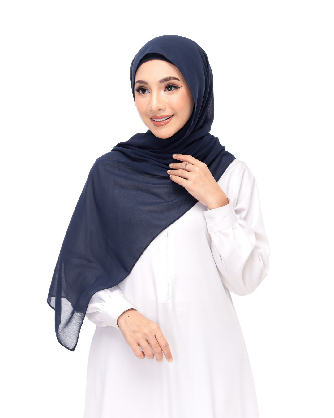 Navy Blue Snap & Go - Magnet Scarves