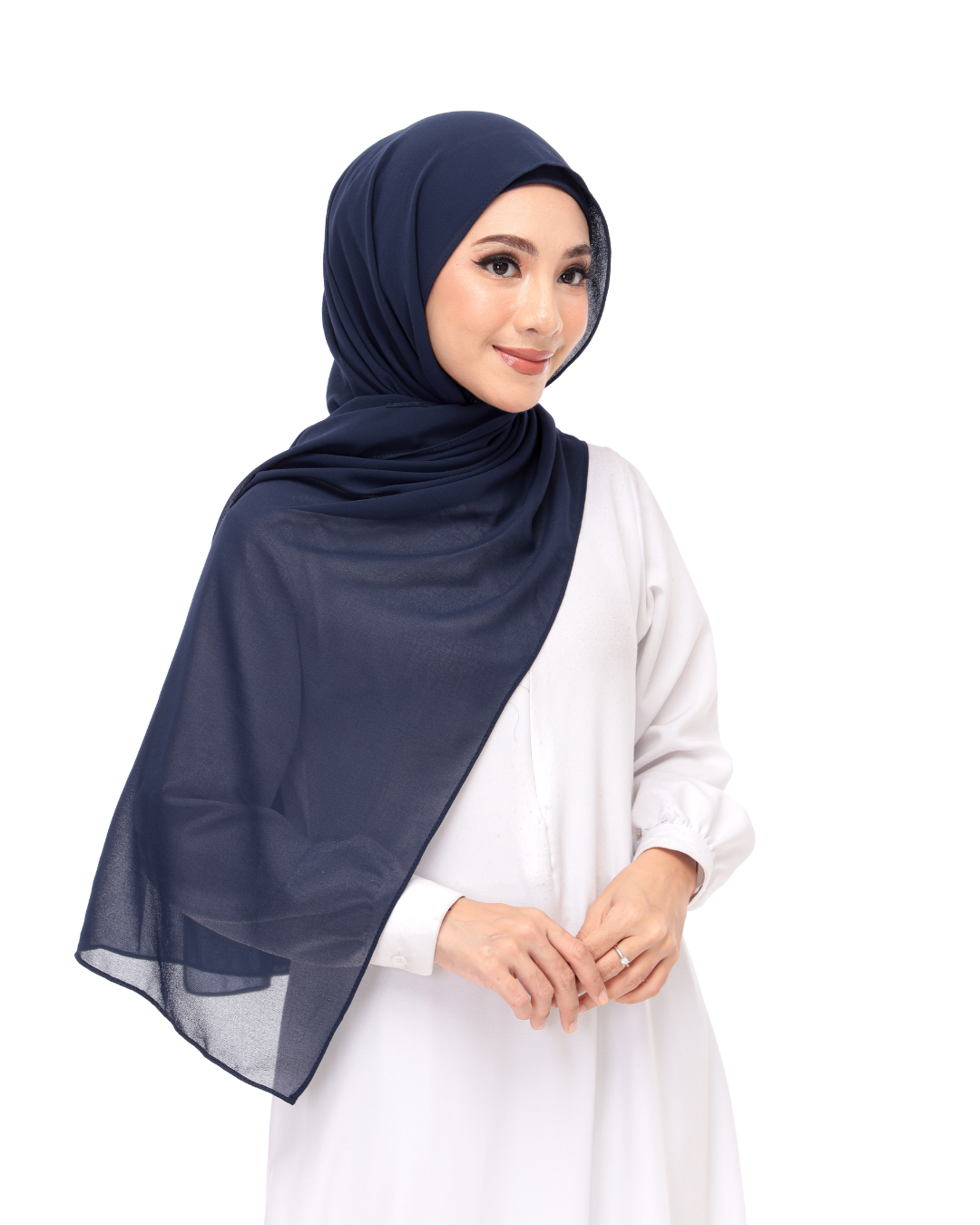 Navy Blue Snap & Go - Magnet Scarves