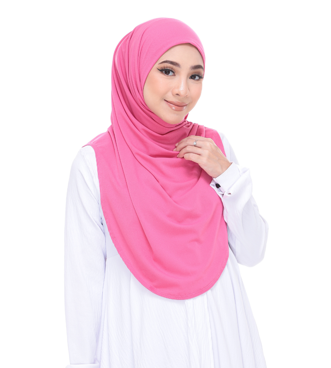 Pastel Pink Sarung Moscrepe Adelia
