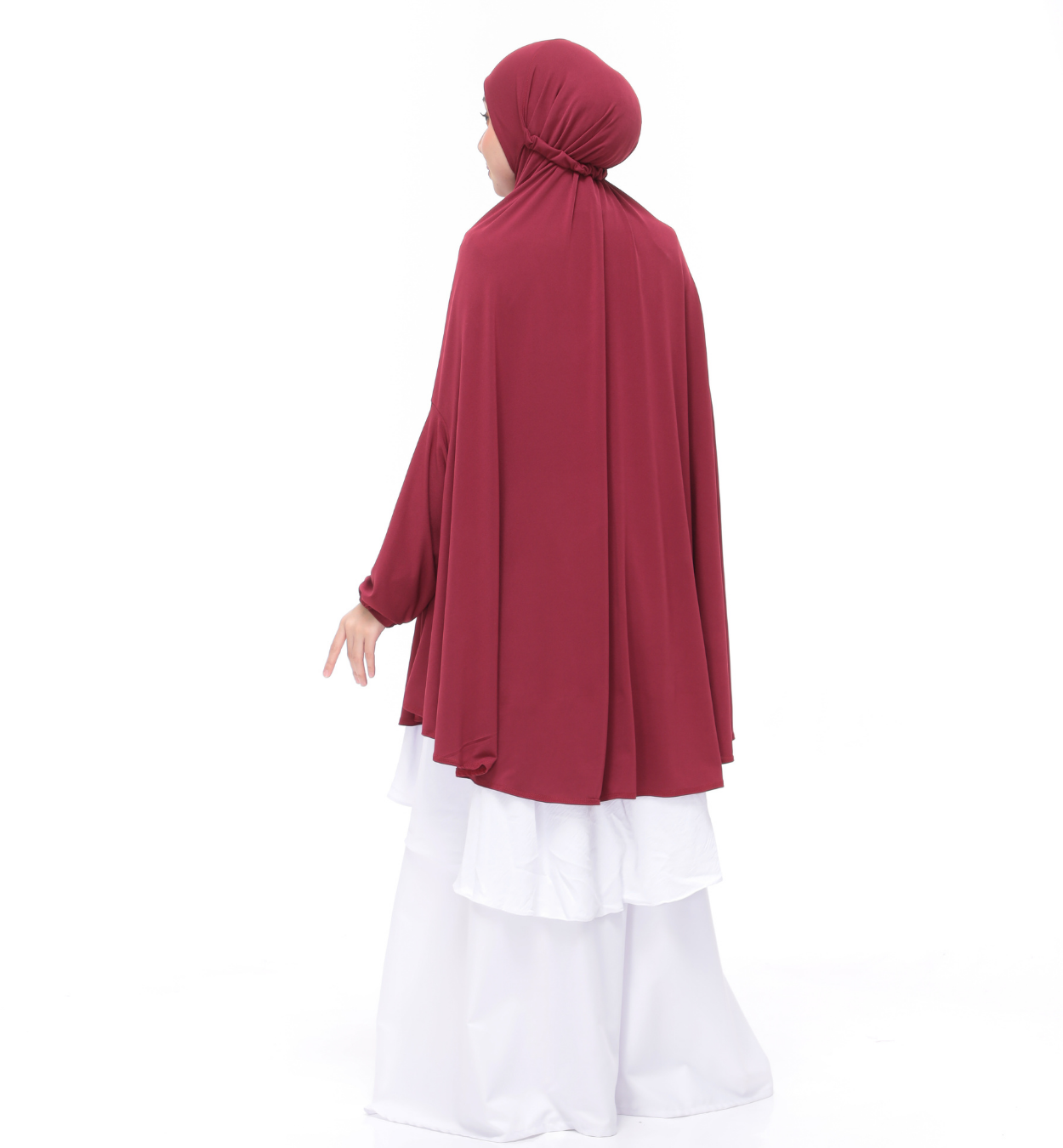 Maroon Aneesa Mini Telekung