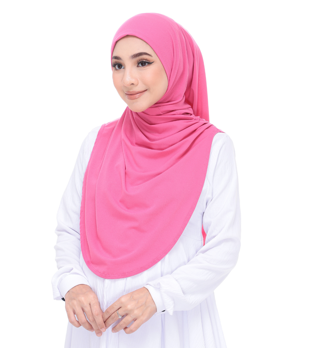 Pastel Pink Sarung Moscrepe Adelia