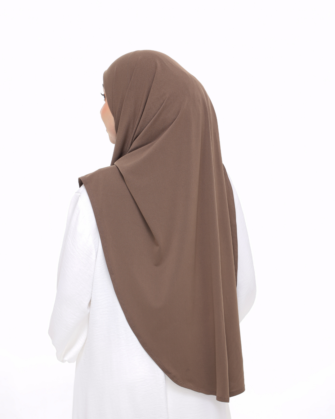 Powder Brown Sarung Moscrepe Safiya