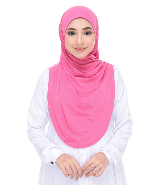 Pastel Pink Sarung Moscrepe Adelia