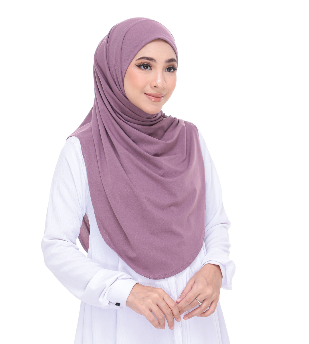 Dusty Purple Sarung Moscrepe Adelia