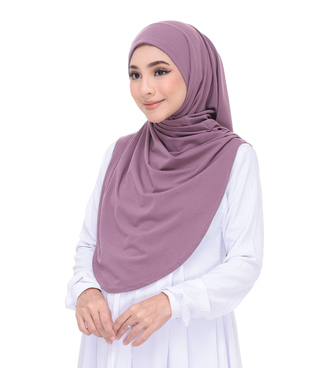 Dusty Purple Sarung Moscrepe Adelia