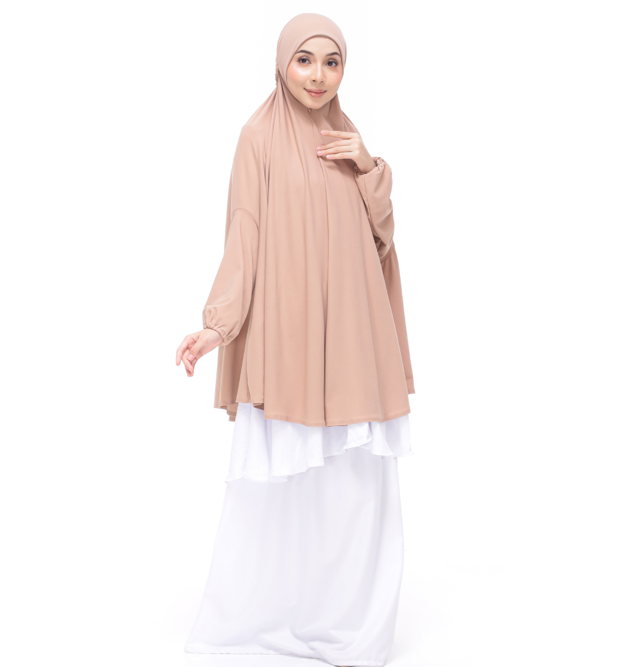Peach Aneesa Mini Telekung
