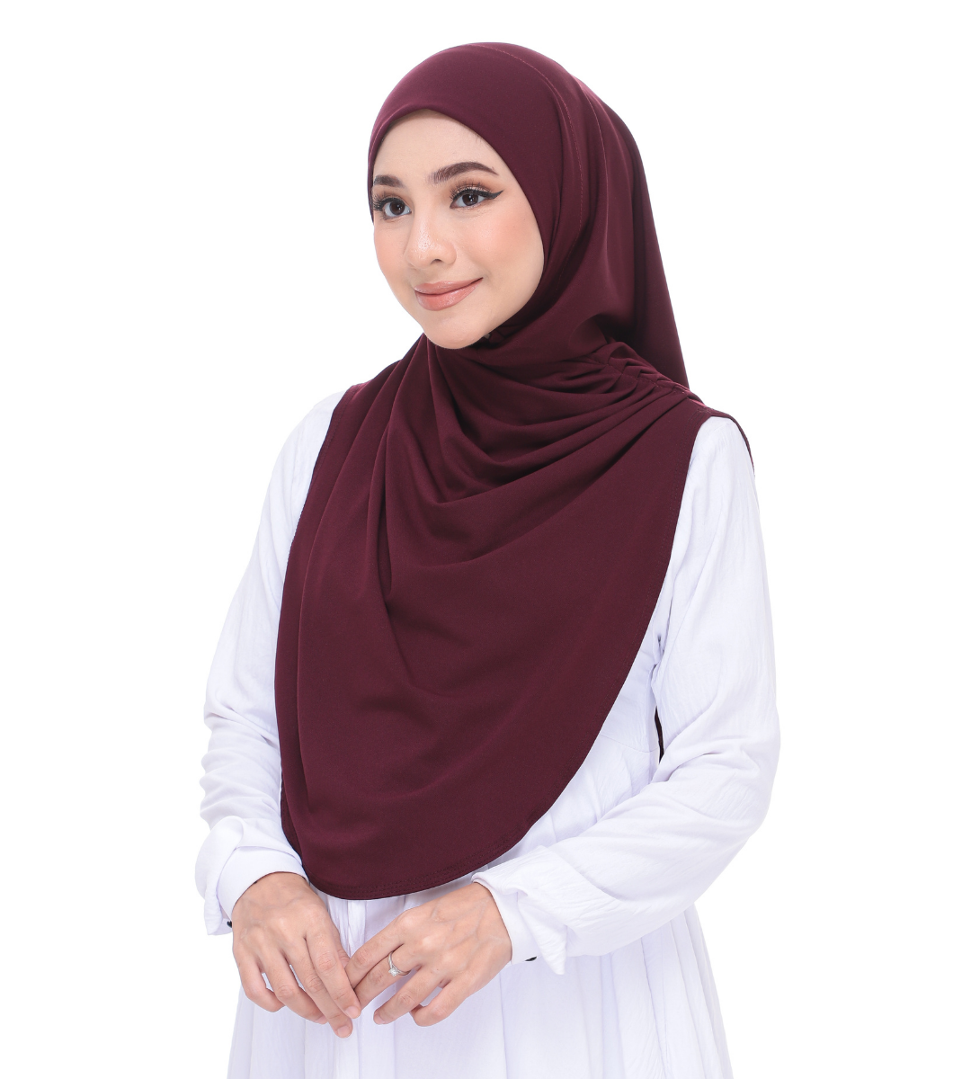 Red Wine Sarung Moscrepe Adelia