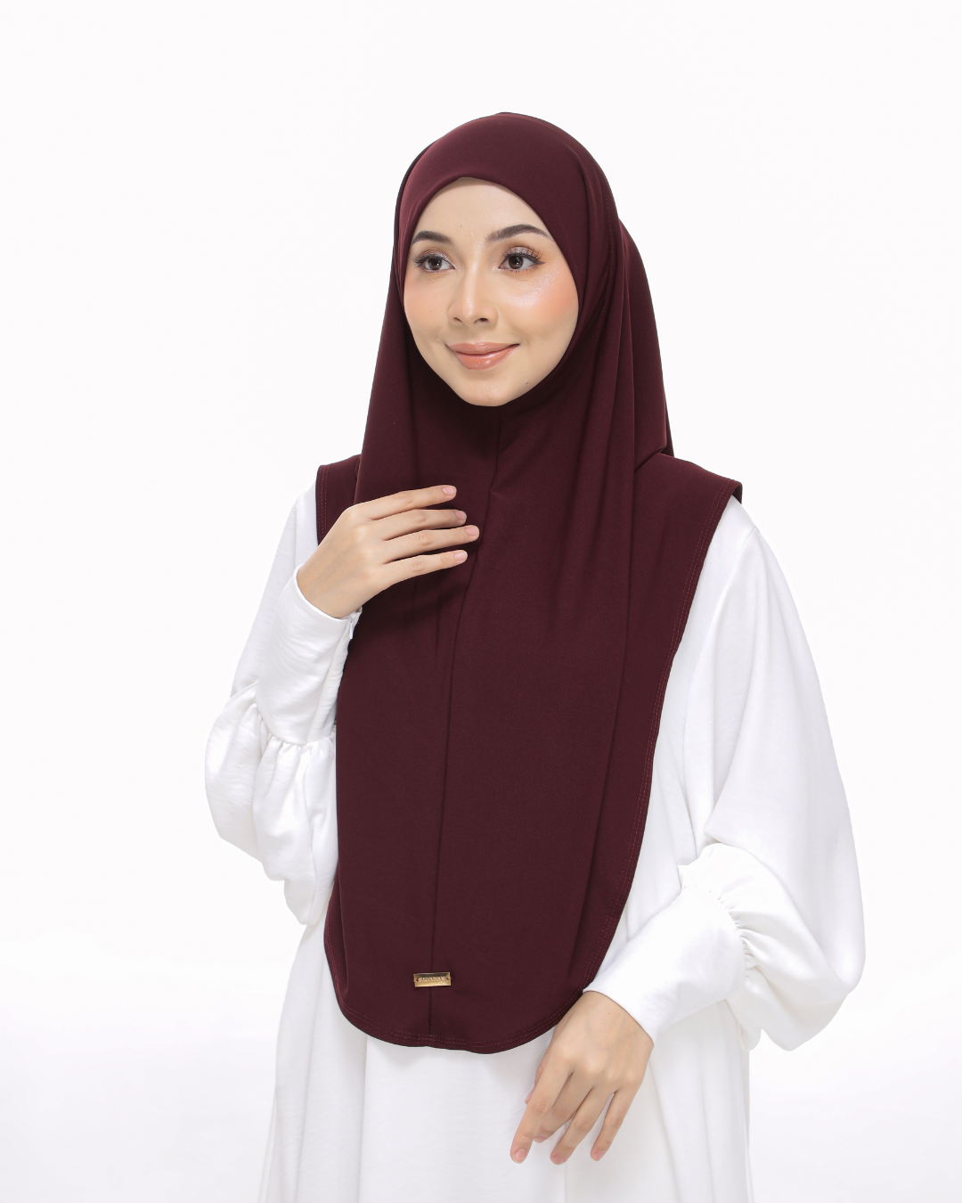 Red Wine Sarung Moscrepe Safiya