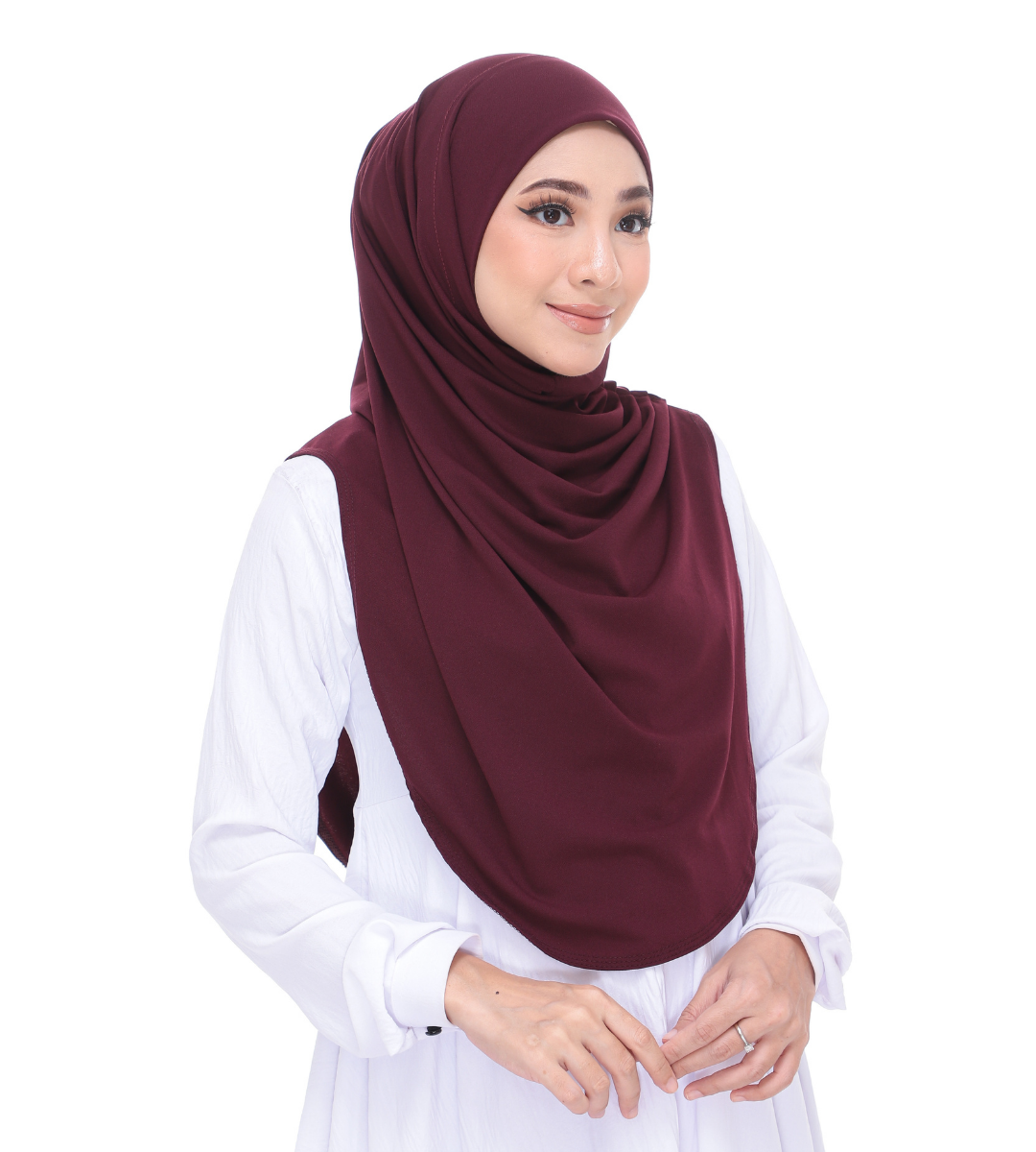 Red Wine Sarung Moscrepe Adelia