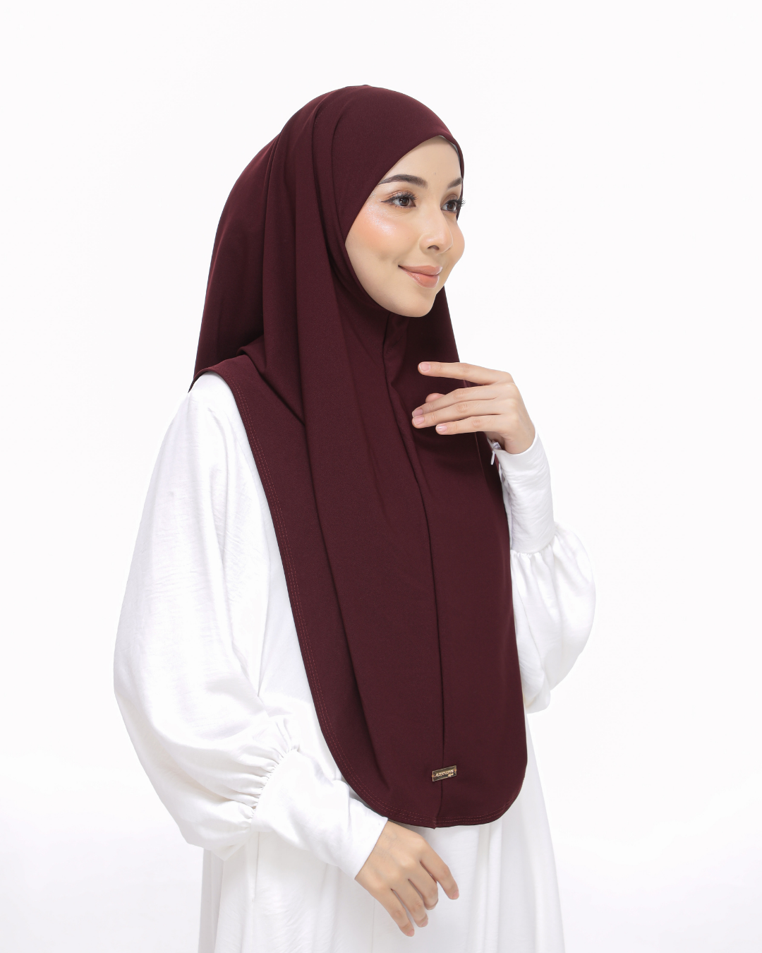 Red Wine Sarung Moscrepe Safiya