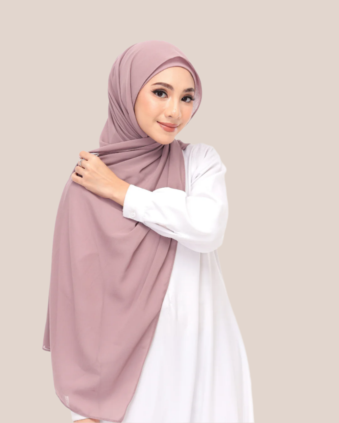 Dusty Purple Snap & Go - Magnet Scarves