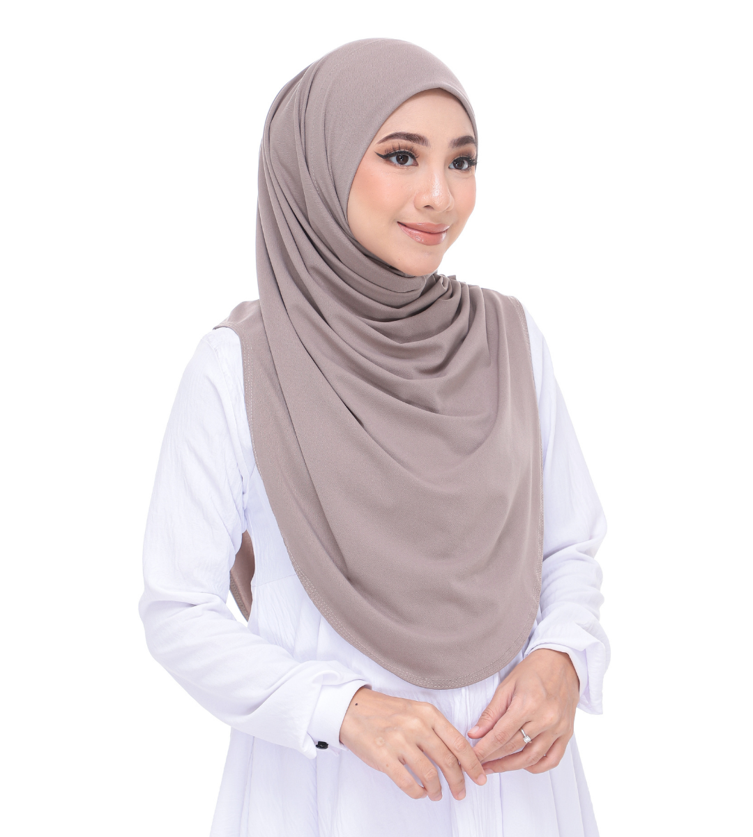 Khaki Sarung Moscrepe Adelia