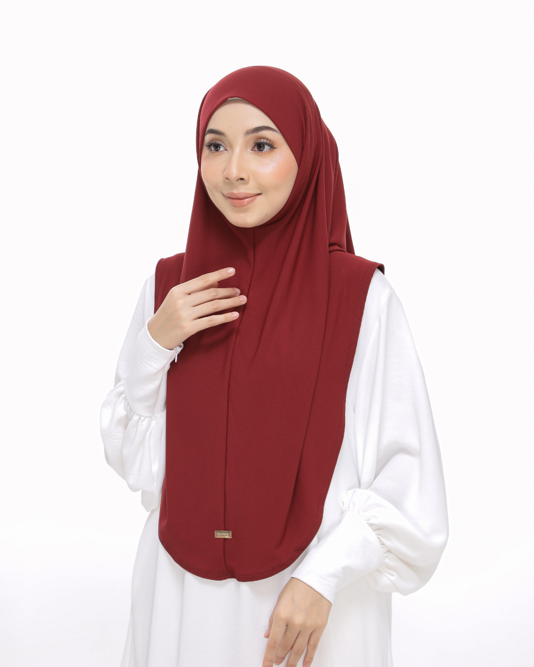 Red Rose Sarung Moscrepe Safiya