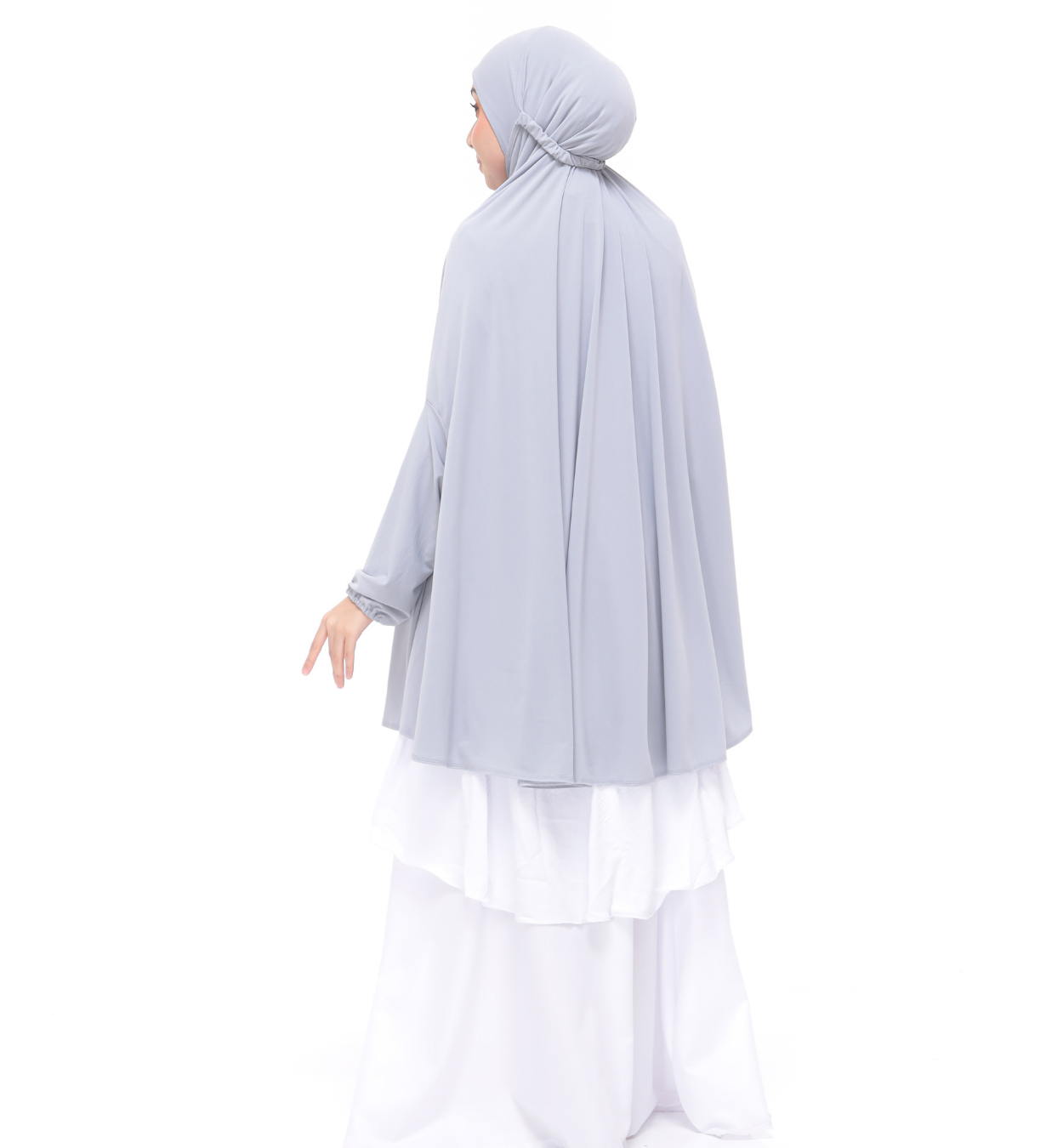 Cloud Gray Aneesa Mini Telekung