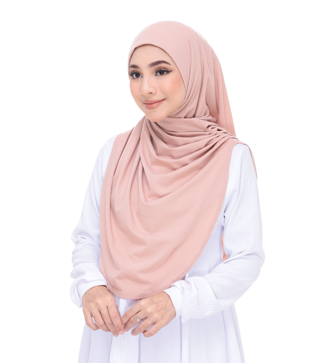 Peach Sarung Moscrepe Adelia