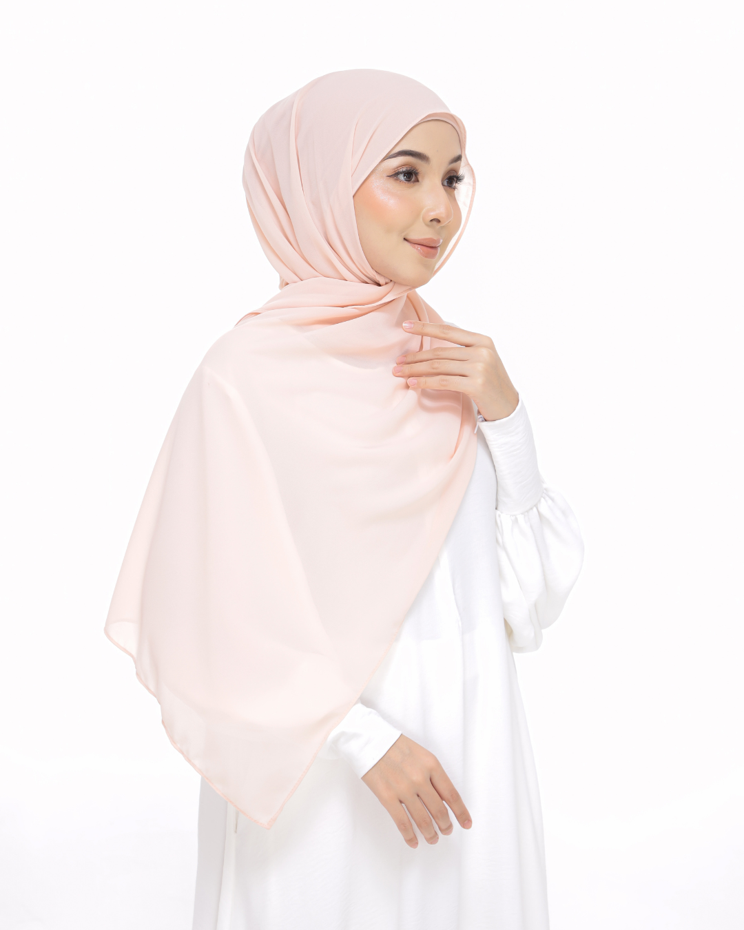 Peach Snap & Go - Magnet Scarves