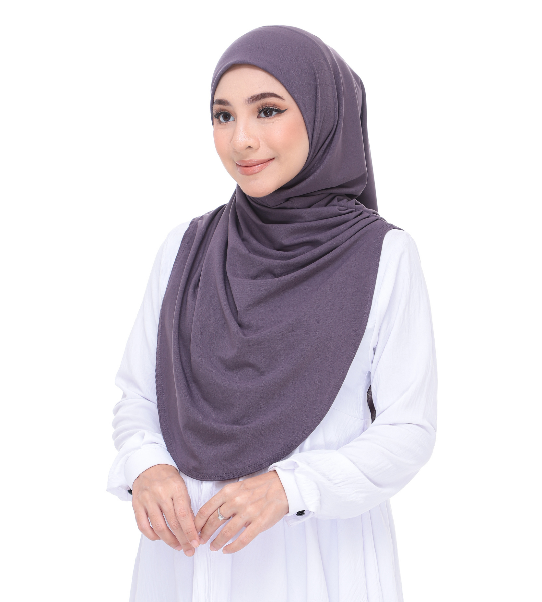 Purple Belachan Sarung Moscrepe Adelia