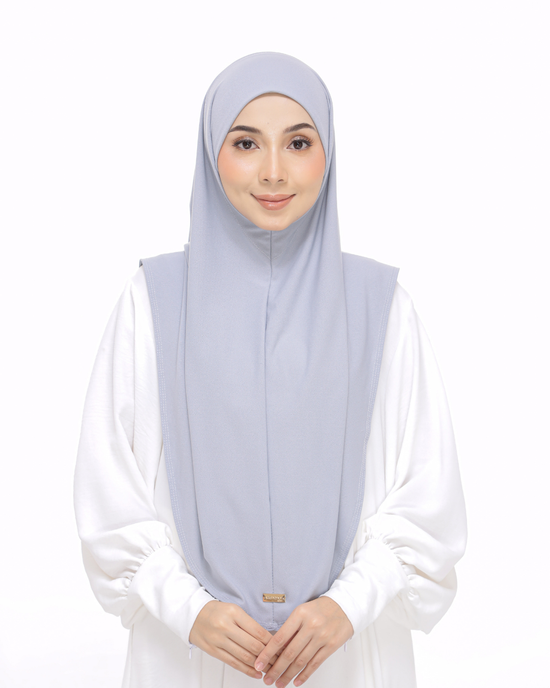 Cloud Gray Sarung Moscrepe Safiya