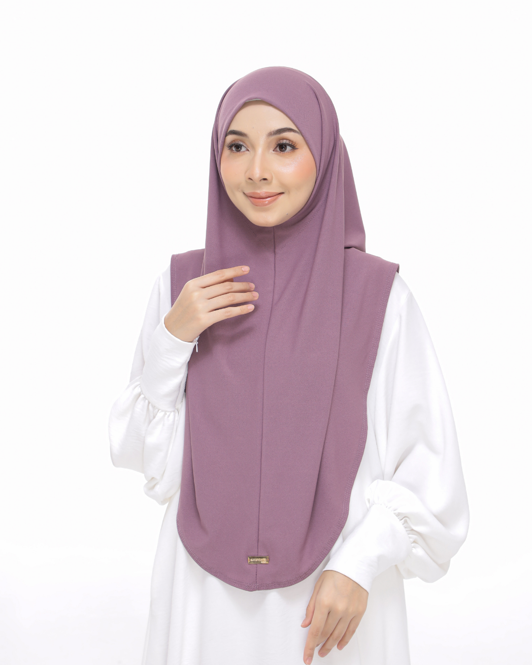 Dusty Purple Sarung Moscrepe Safiya