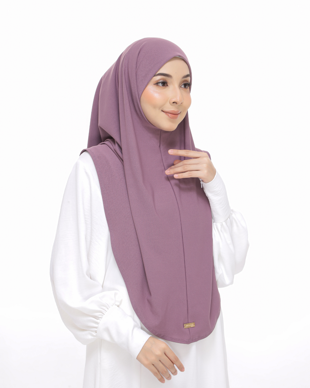 Dusty Purple Sarung Moscrepe Safiya