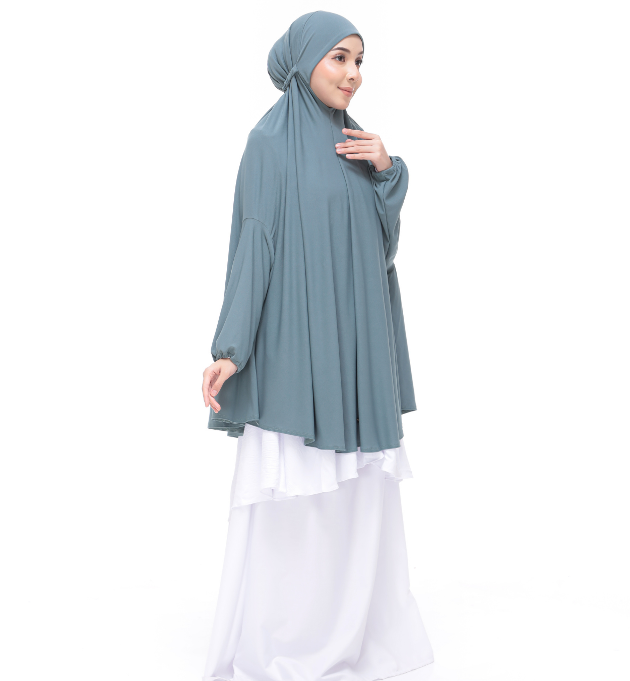 Mint Green Aneesa Mini Telekung