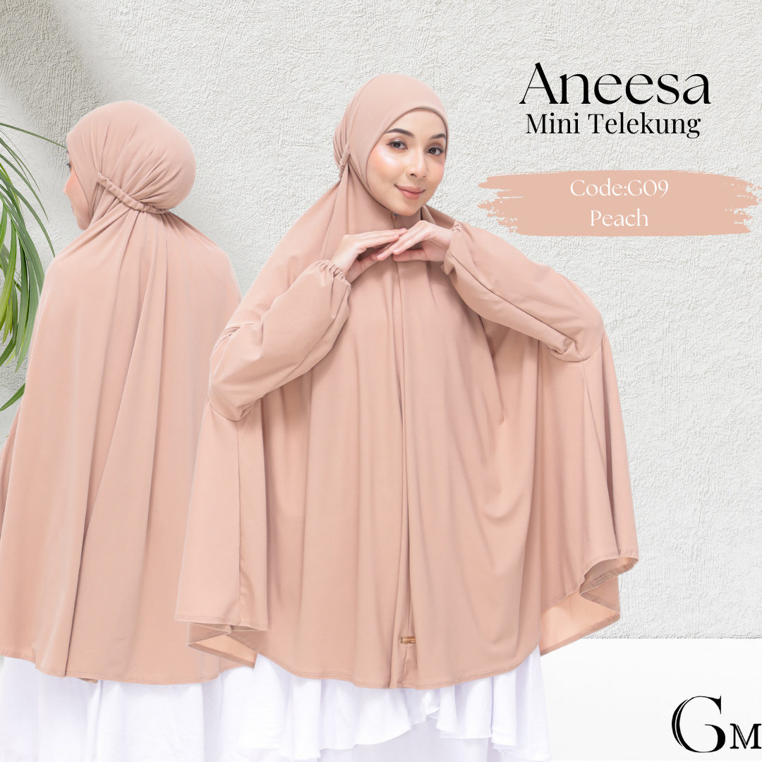 Peach Aneesa Mini Telekung