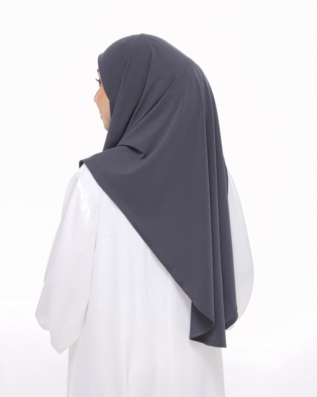 Pebble Gray Sarung Moscrepe Safiya