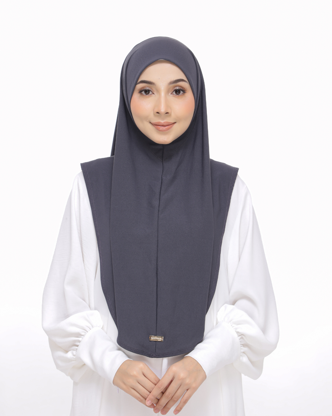 Pebble Gray Sarung Moscrepe Safiya