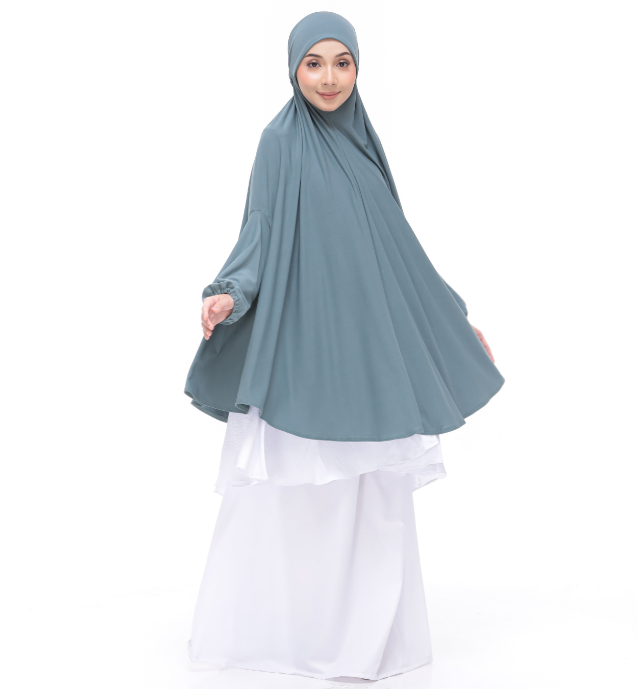 Mint Green Aneesa Mini Telekung
