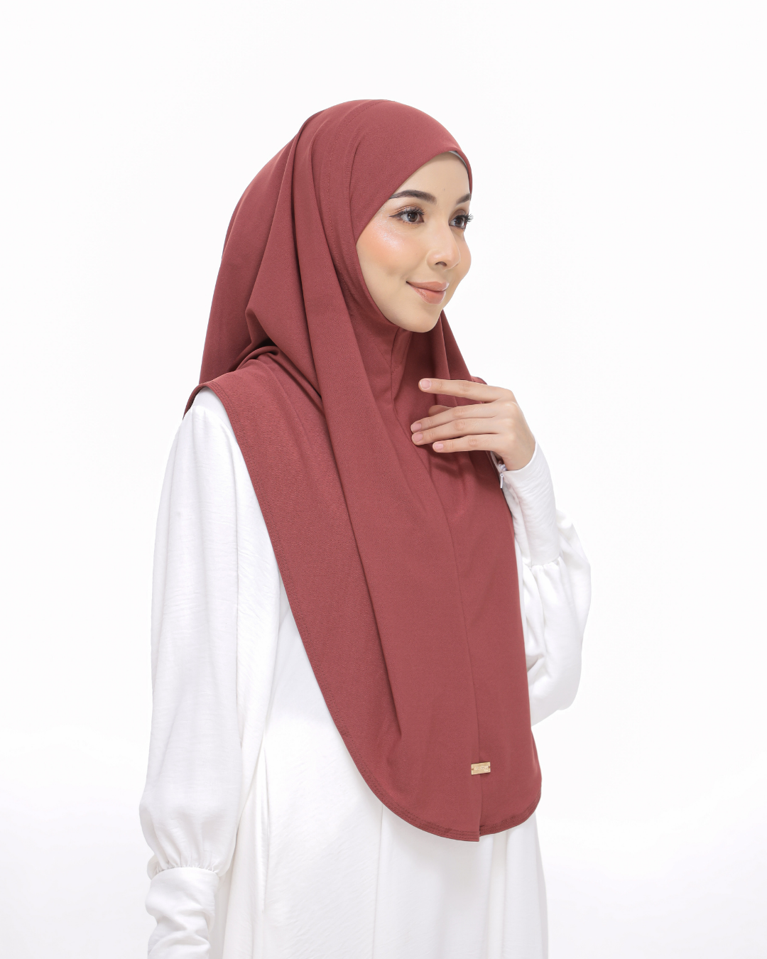 Dusty Rose Sarung Moscrepe Safiya