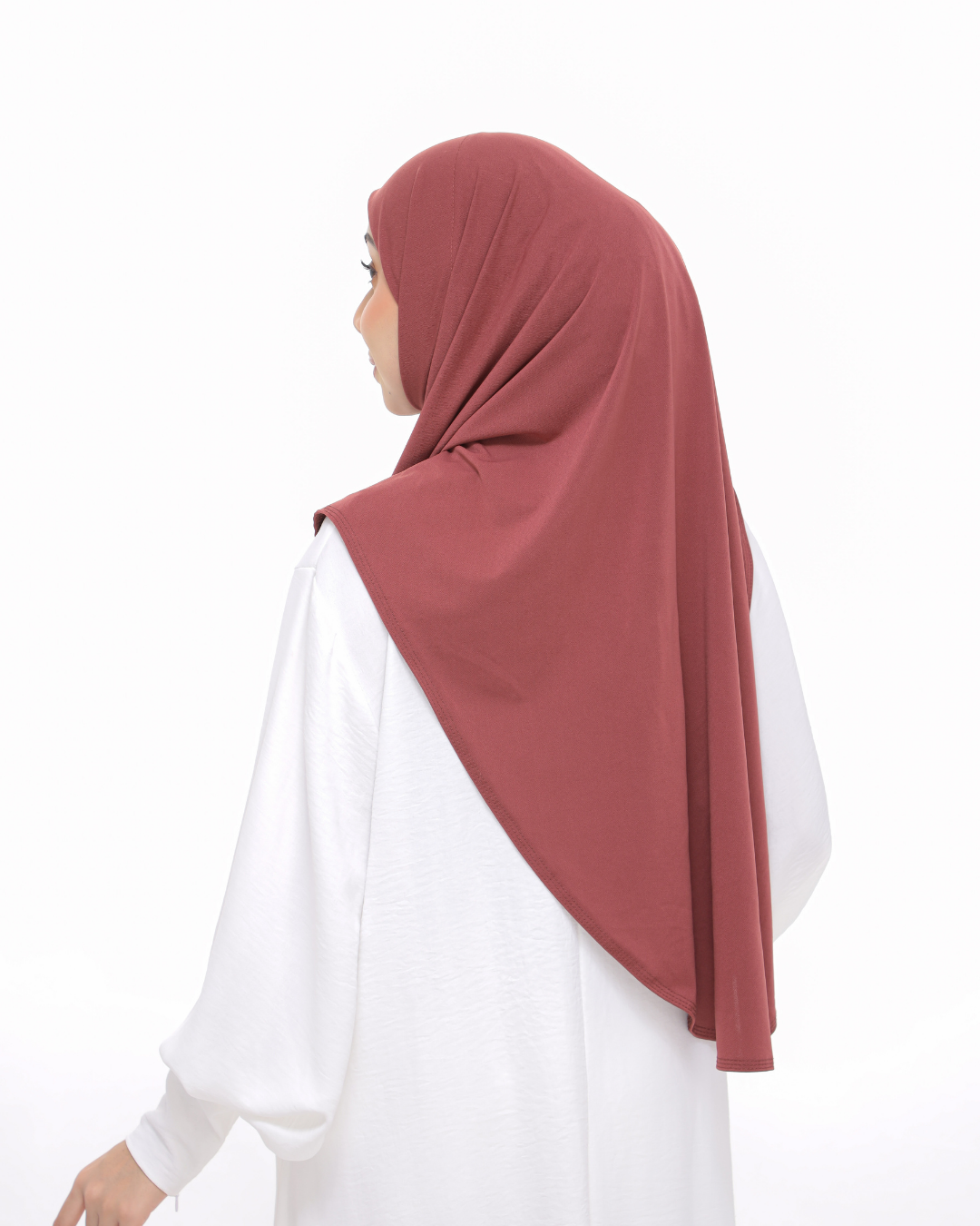 Dusty Rose Sarung Moscrepe Safiya