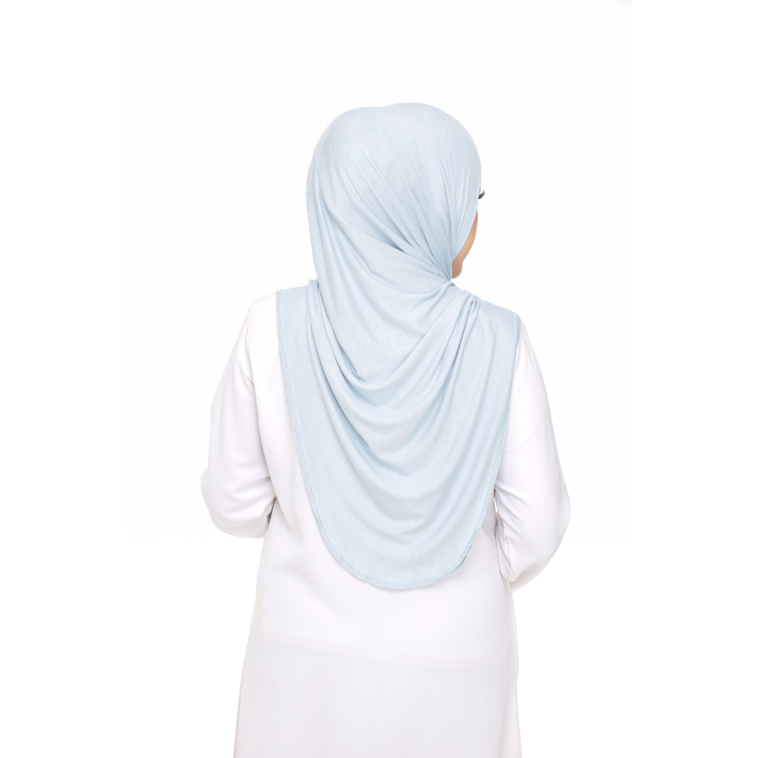 Nurul|Sky Blue|Bawal Lazy Selapis|Cotton Jersey